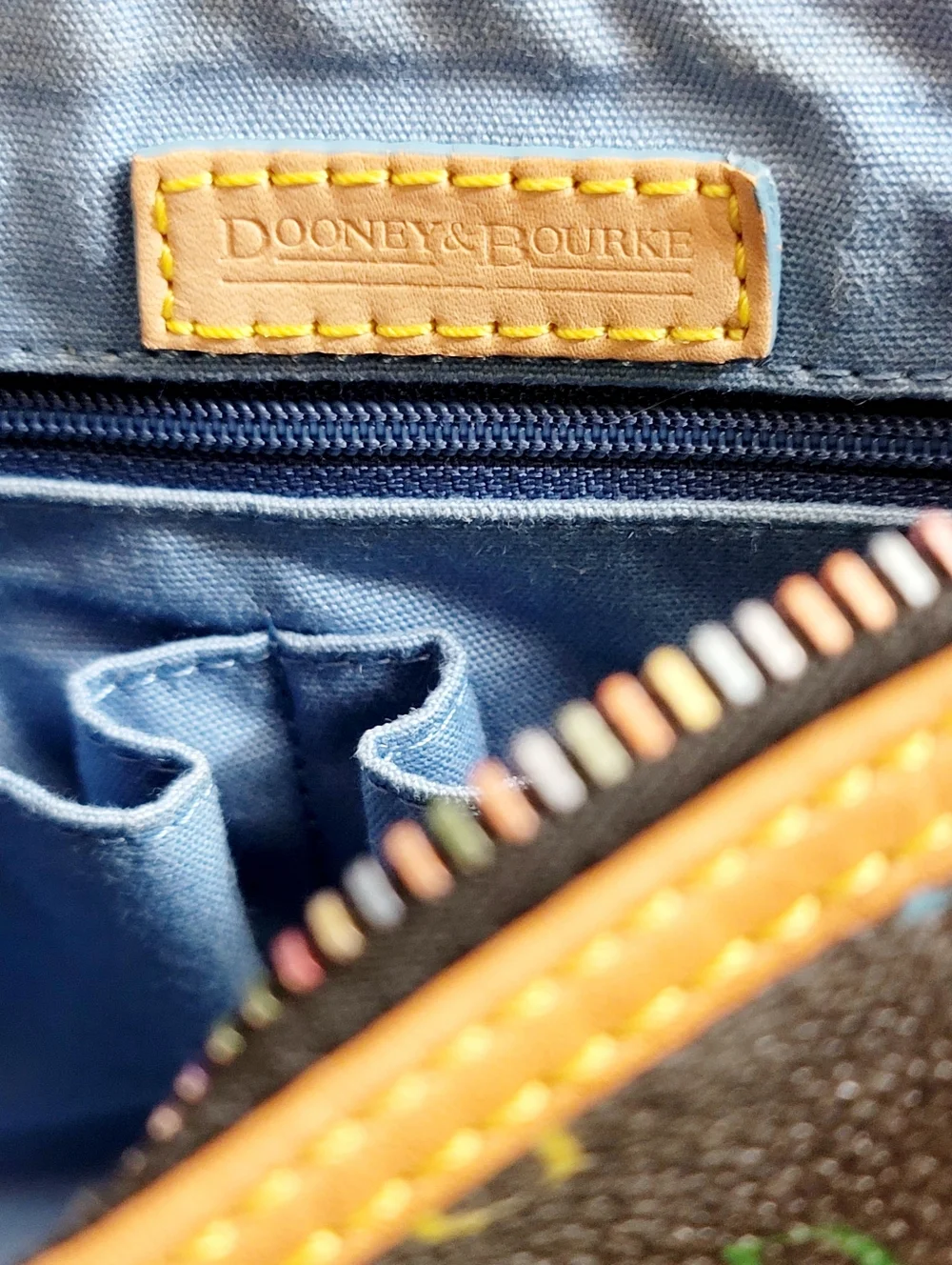 Dooney & Bourke Classic Y2K Rainbow Colored Barrel Bag. - Picture 9 of 11